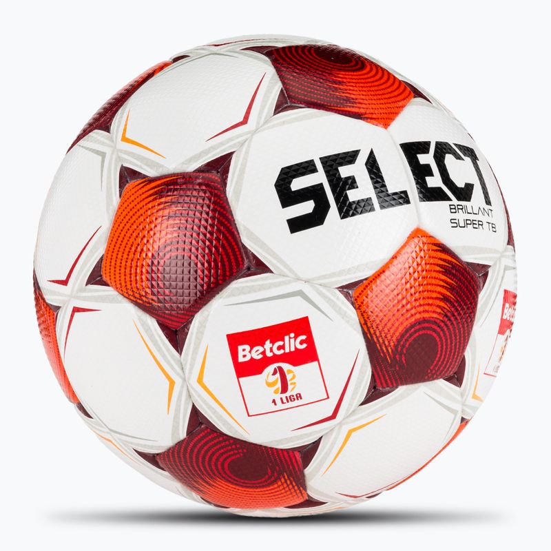 Fußball SELECT Brillant Super FIFA Betclic 1 v25 white/red Größe 5 2