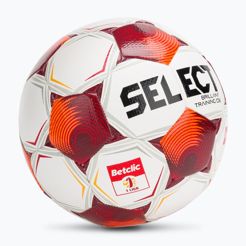 Fußball SELECT Brillant Training Betclic v25 white/red Größe 4 2