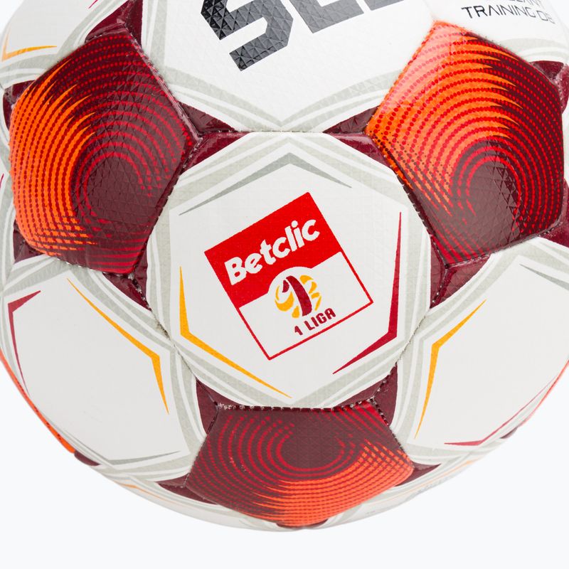 Fußball SELECT Brillant Training Betclic v25 white/red Größe 4 3