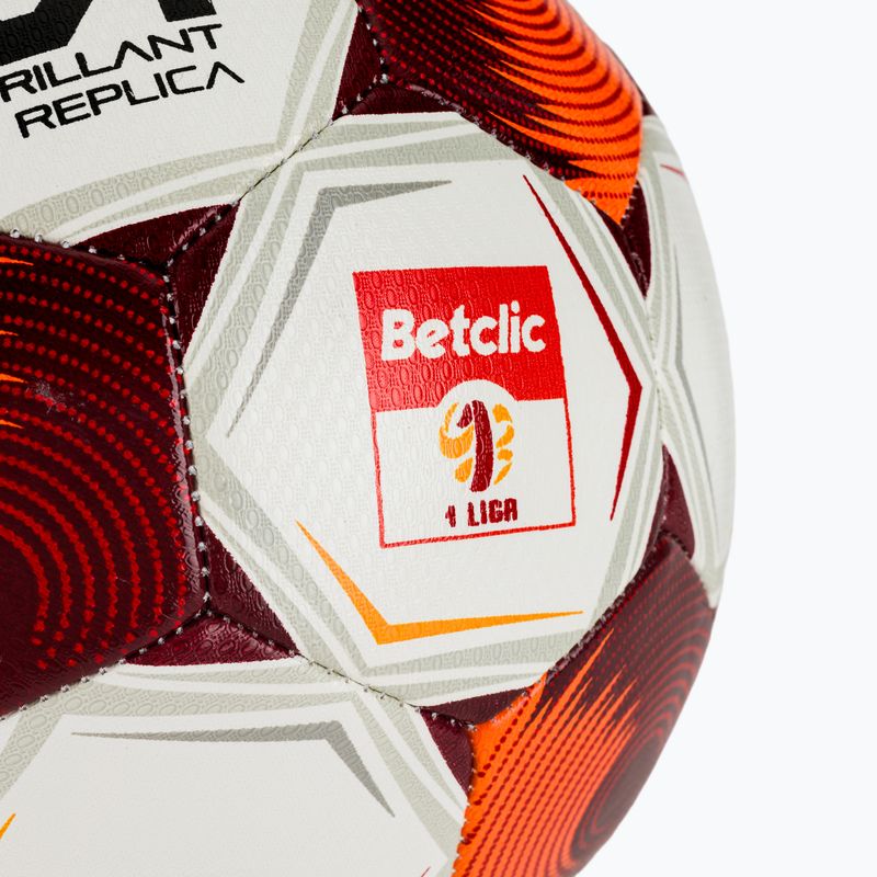Fußball SELECT Brillant Replica Betclic v25 white/red Größe 4 2