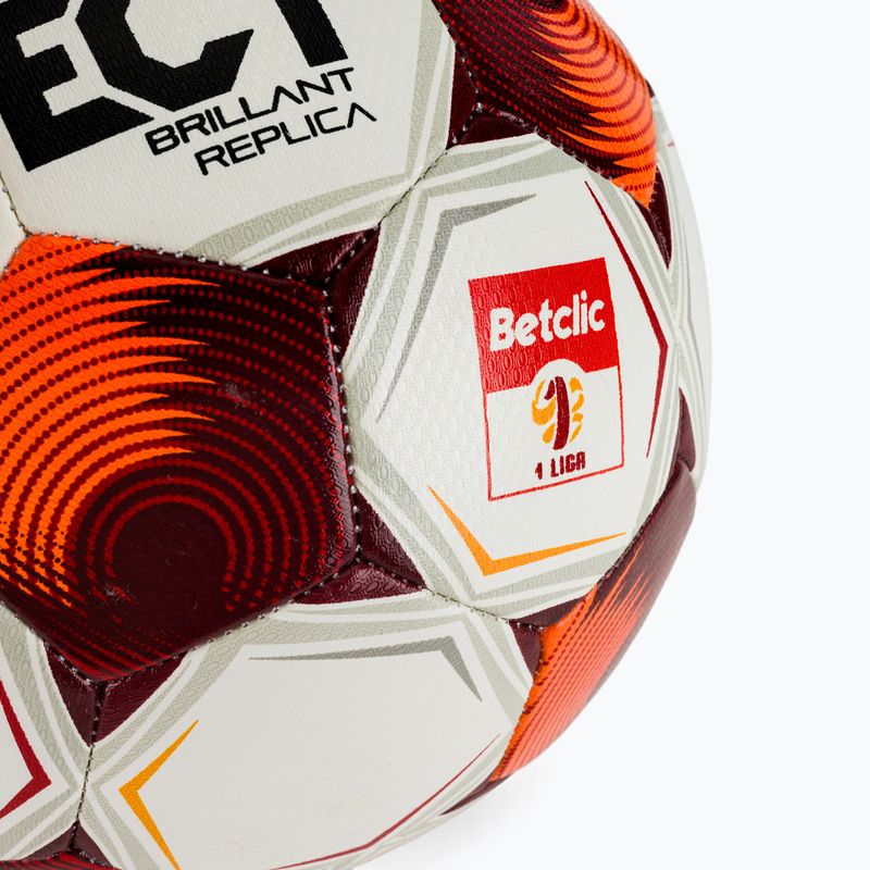 Fußball SELECT Brillant Replica Betclic v25 white/red Größe 4 3