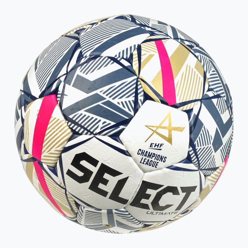 Handballball SELECT Ultimate EHF Champios League LM V26 Replica rozmiar 2 white/red 4