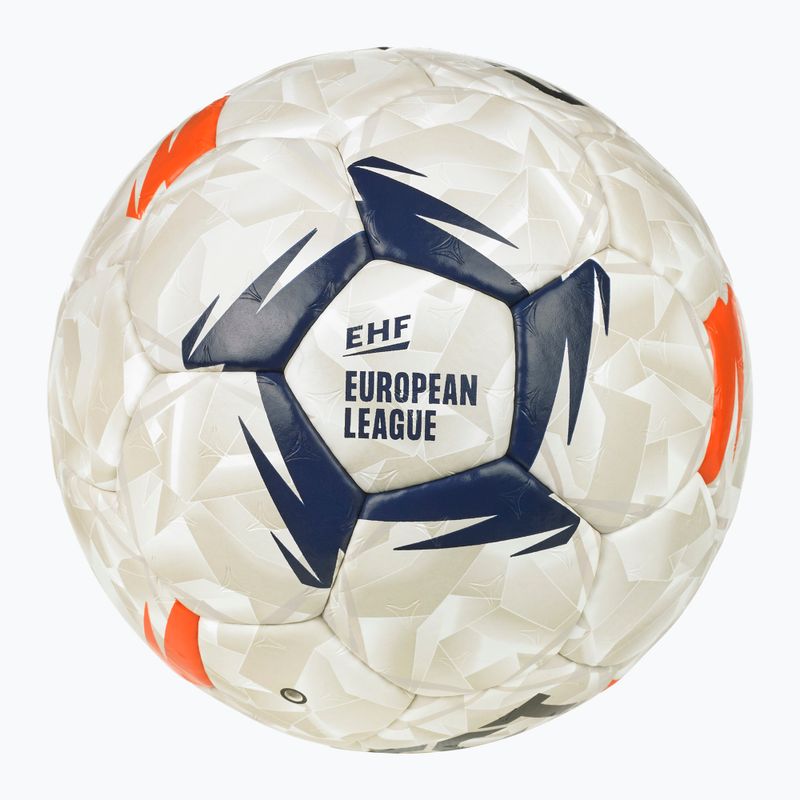 Handballball SELECT Ultimate EHF European League V26 Replica rozmiar 3 white/black/orange 4