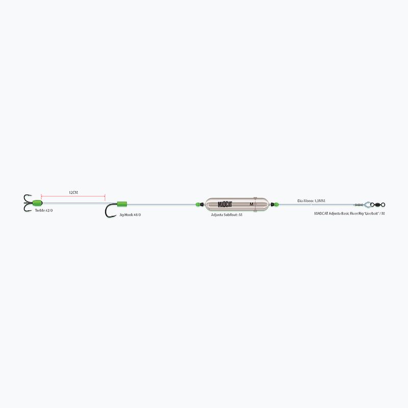 MADCAT Adjusta Basic River Catfish Rig transparent 56659