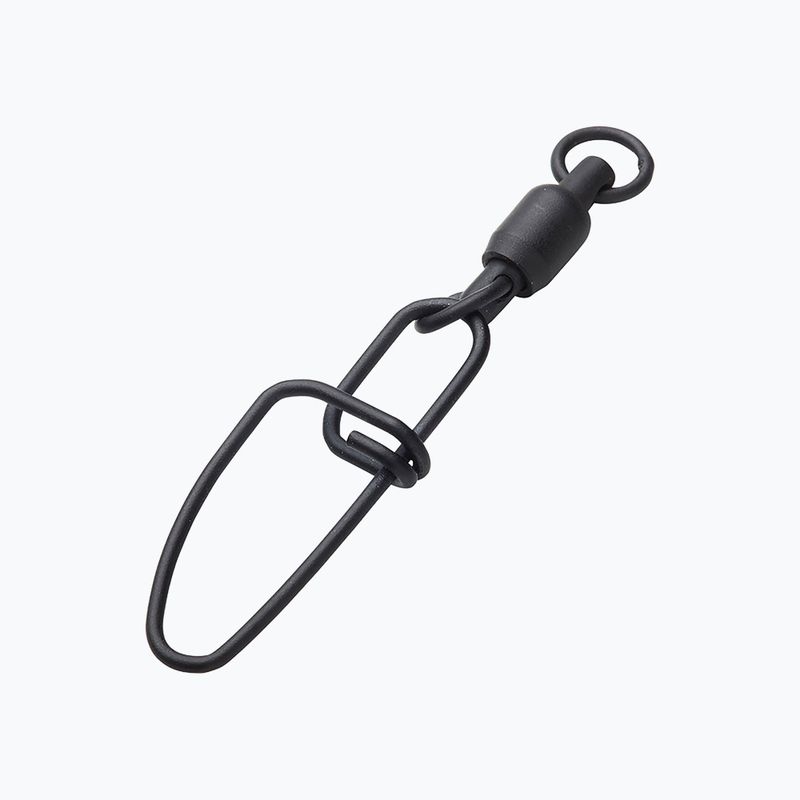 MADCAT Edelstahl Kugellager Welswirbel mit Crosslock Snap schwarz 70903