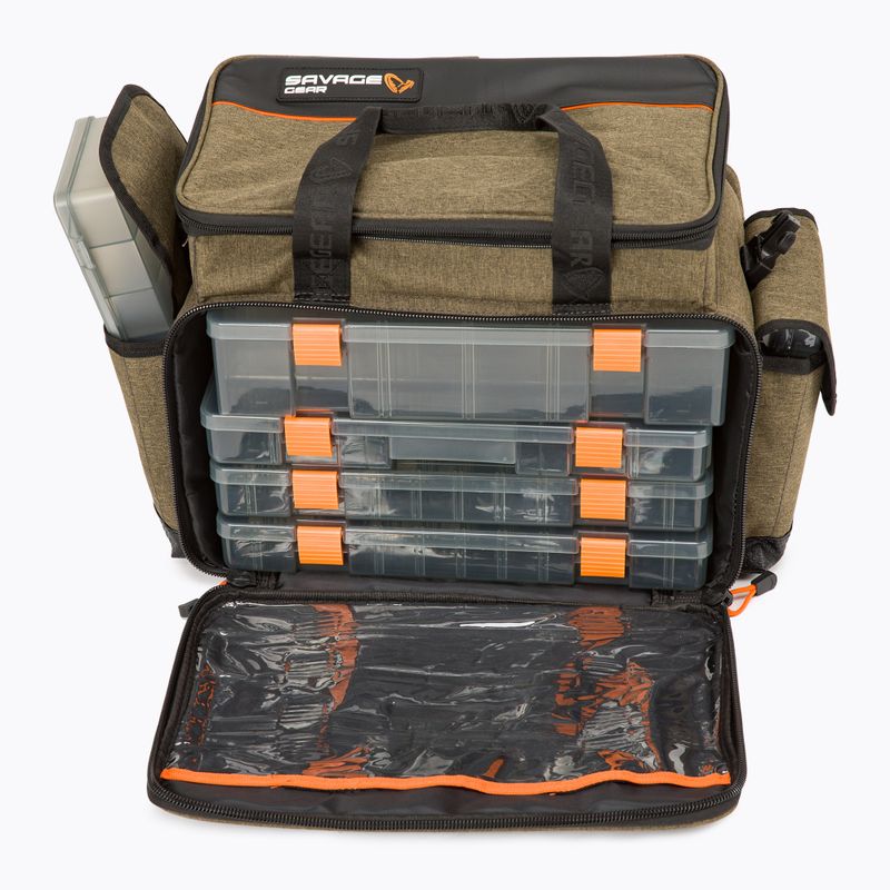 Savage Gear Specialist Köder Tasche 6 Boxen braun 74236 12