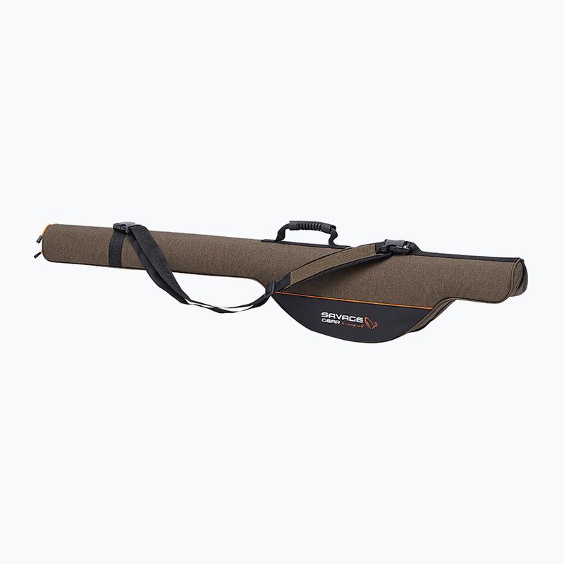 SavageGear Twin Rodbag 2 Ruten Rutenkoffer braun 74252