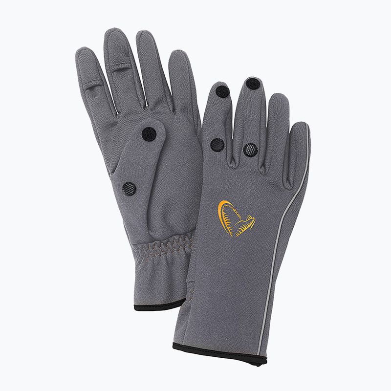 Savage Gear Softshell Angelhandschuh grau 76460 7