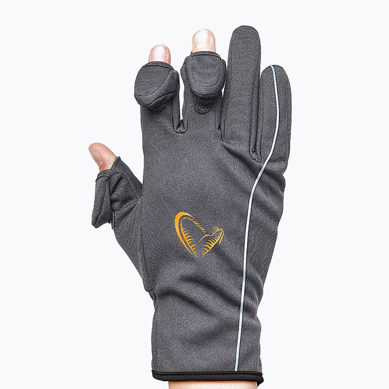 Savage Gear Softshell Angelhandschuh grau 76460 8
