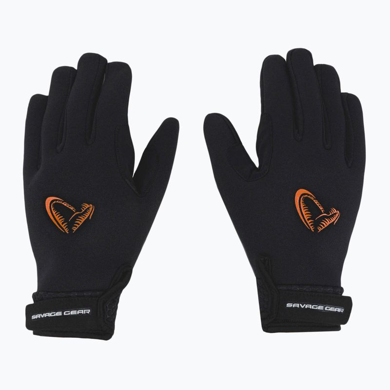 Savage Gear Neoprene Stretch Glowe Angelhandschuhe schwarz 76466 2