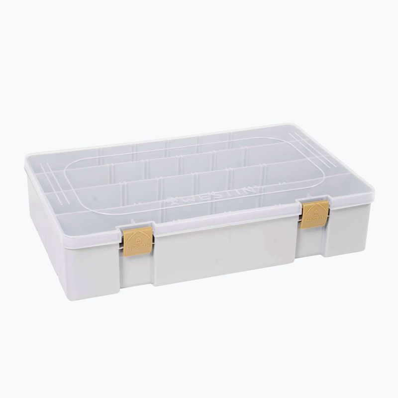 Westin W3 Tackle Box 36 x 22,5 x 8 cm grau/klar