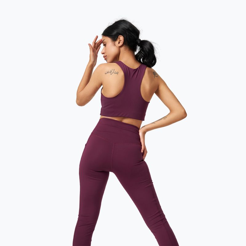 Trainingsleggings Damen Girlfriend Collective Pocket plum 3