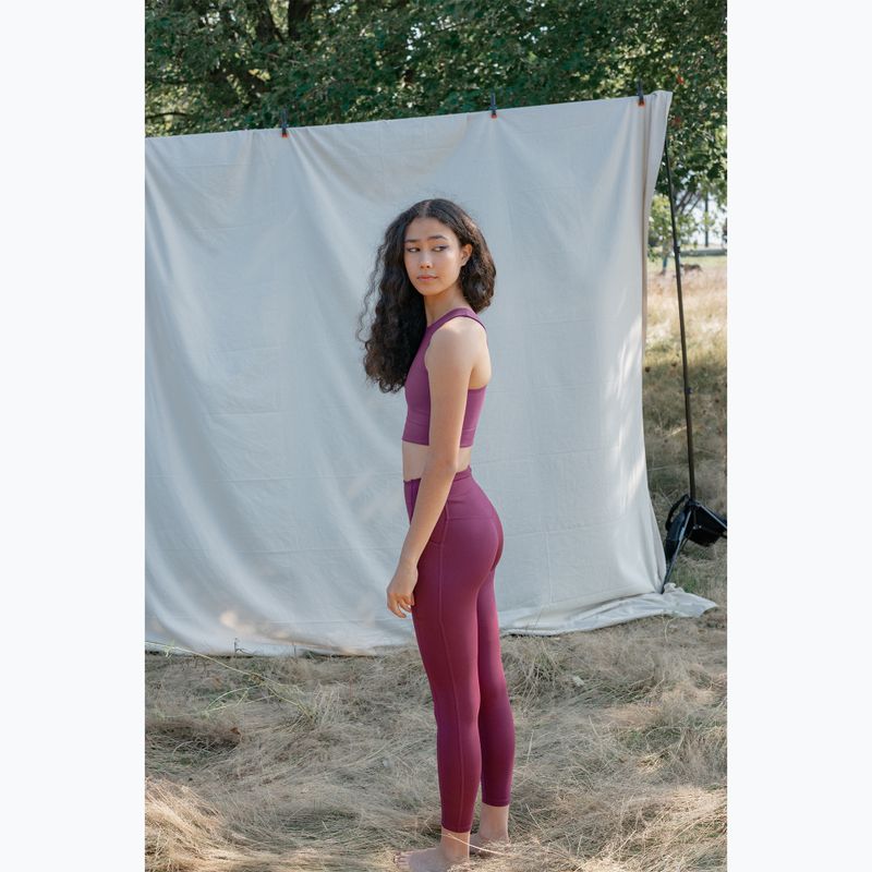 Trainingsleggings Damen Girlfriend Collective Pocket plum 6