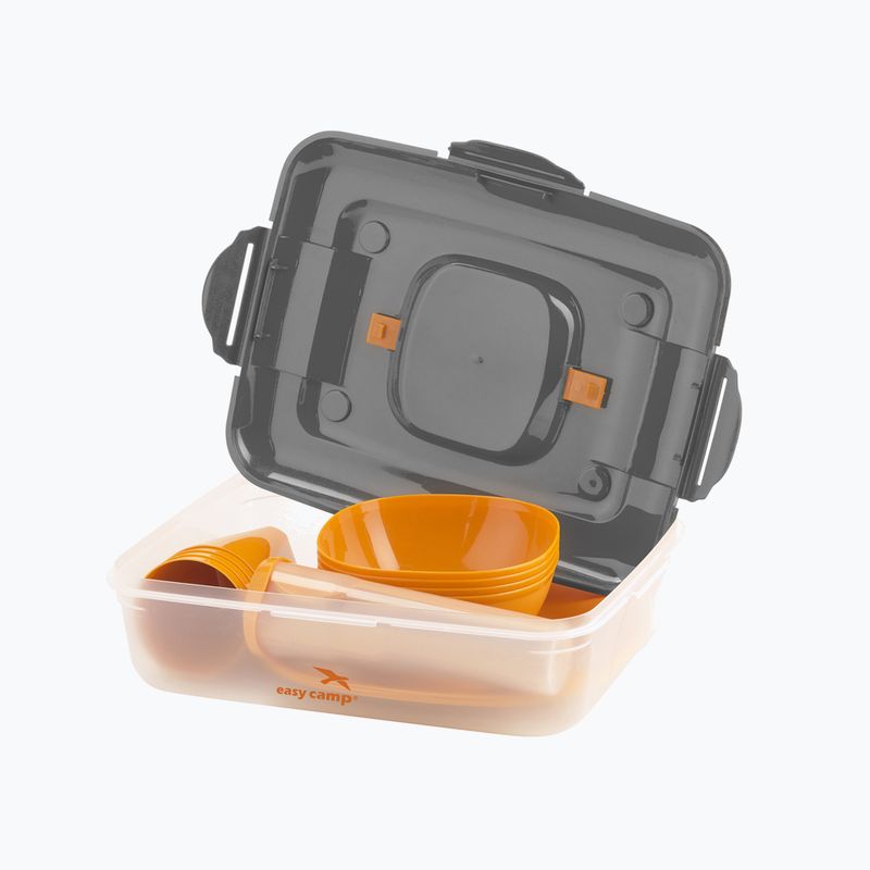 Easy Camp Cerf Picknick Box 4 Personen Wandern Kochgeschirr Set orange 680162 10