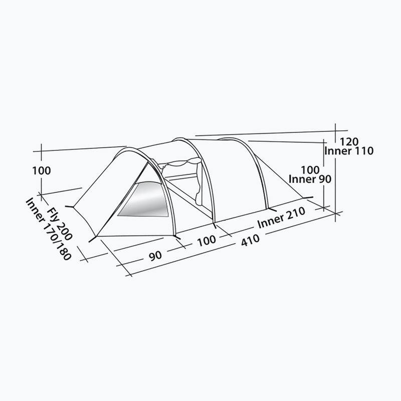 Easy Camp Spirit 300 3-Personen-Zelt navy blau 120418 2