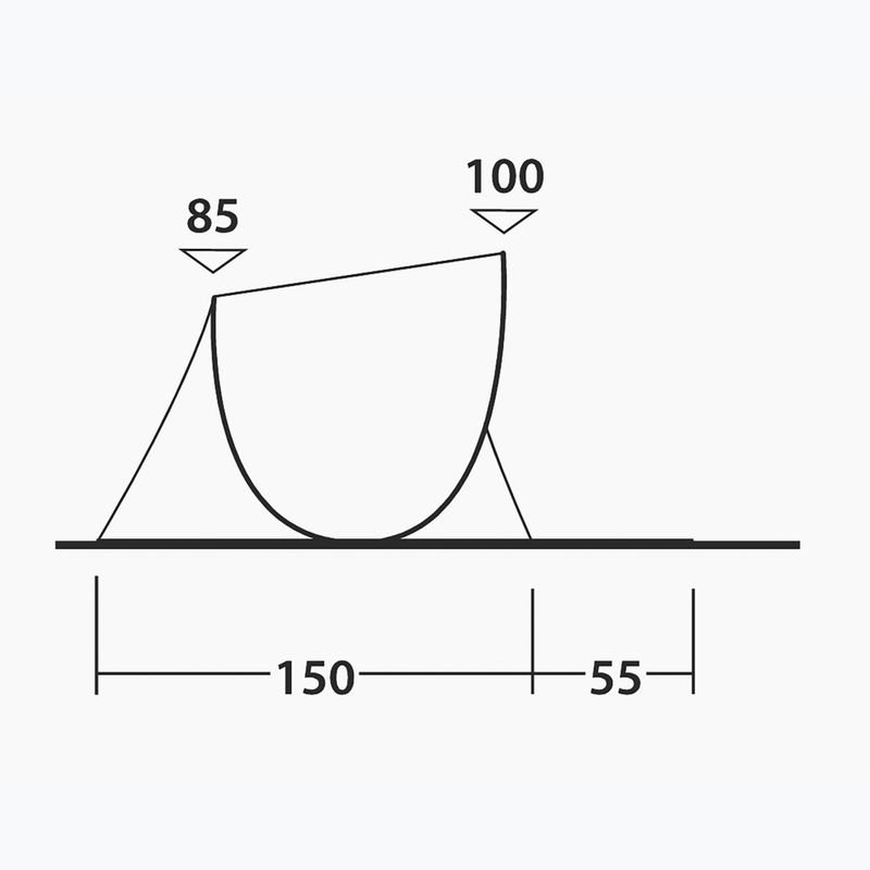Strandschutz-Zelt Outwell Eastbourne Beach Shelter light grey 6