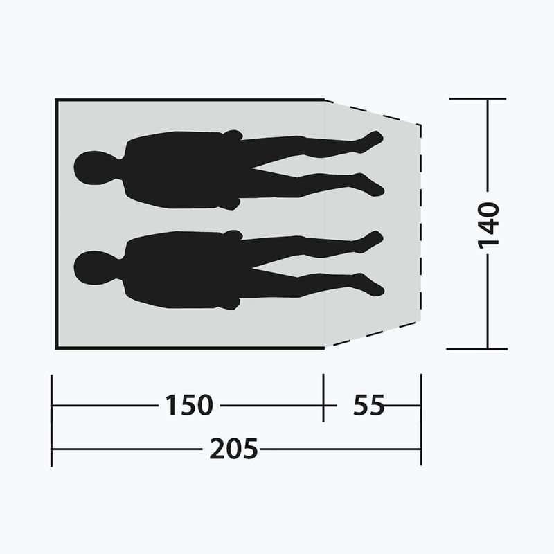 Strandschutz-Zelt Outwell Eastbourne Beach Shelter light grey 7