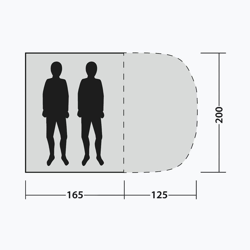 Strandschutz-Zelt Outwell Whitby Beach Shelter light grey 7