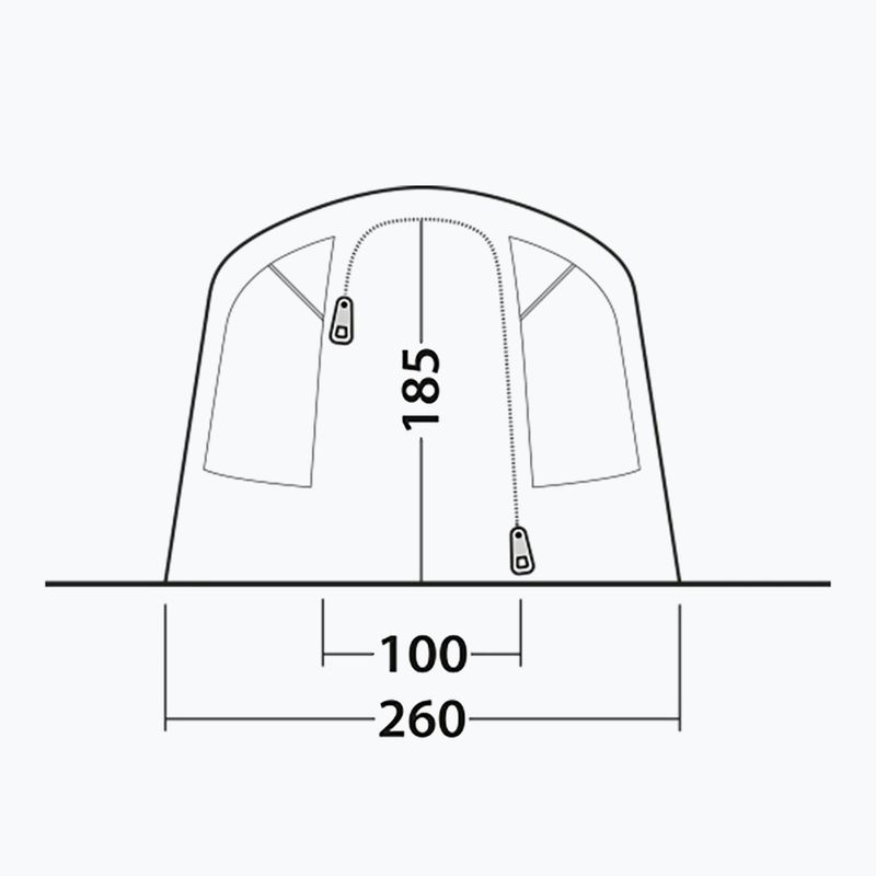Outwell Monterey 4 Air blau 4-Personen-Campingzelt 6