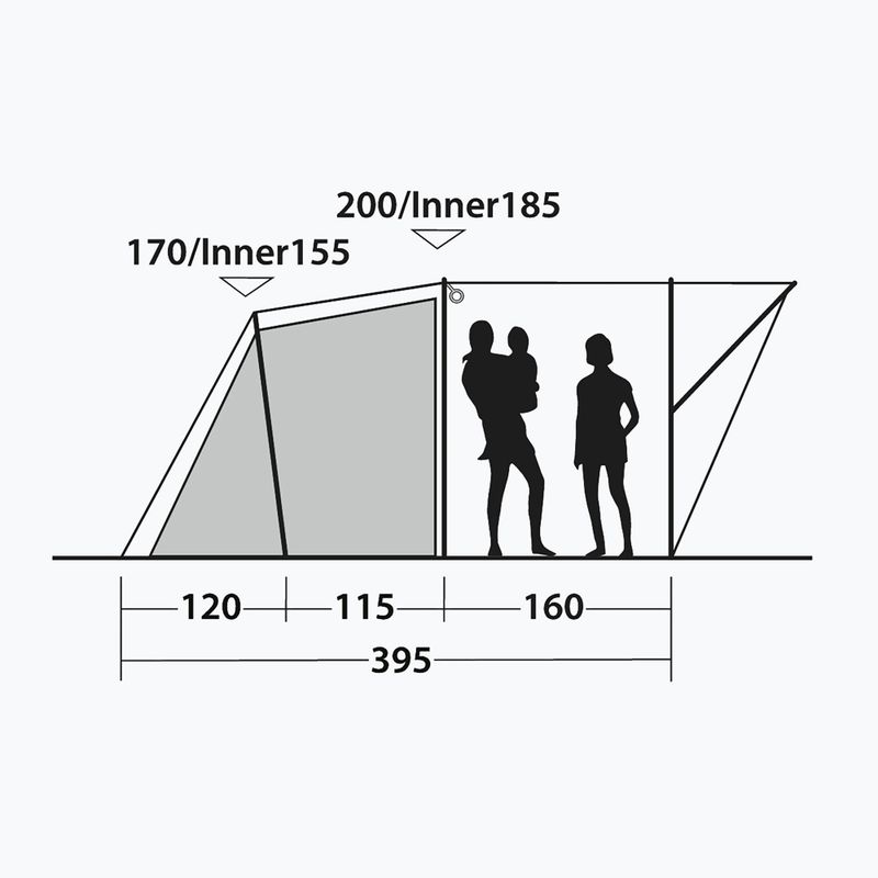4-Personen-Campingzelt Outwell Sky 4 blue 9