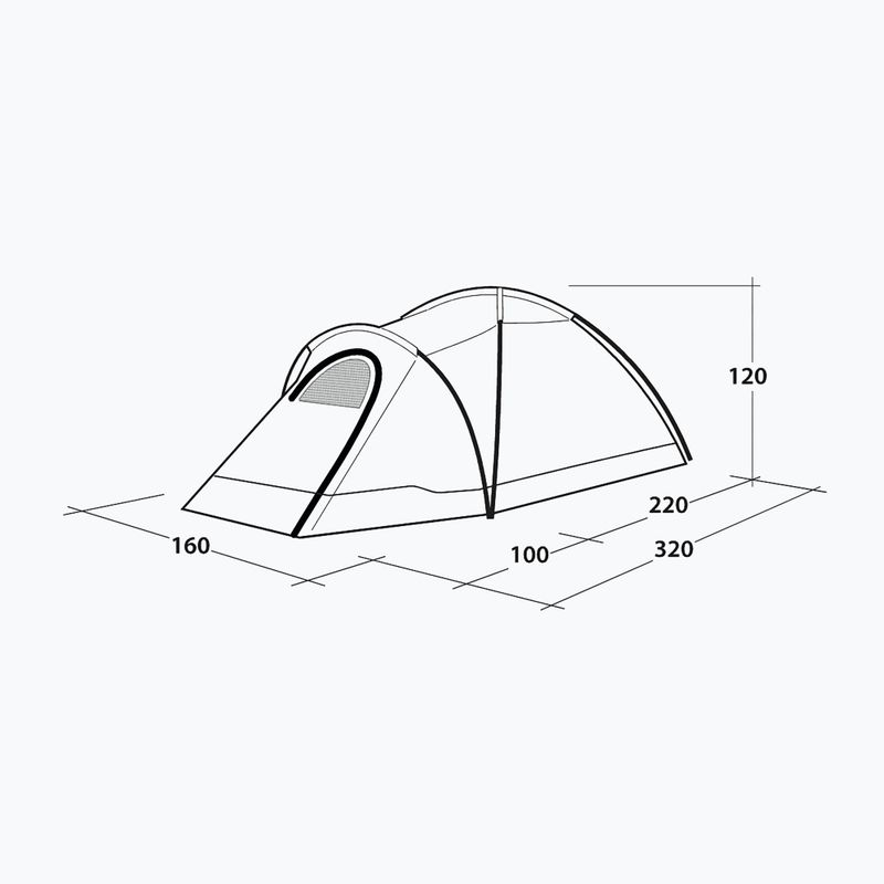 Campingzelt 2-osobowy Outwell Cloud 2 grün/grau 11