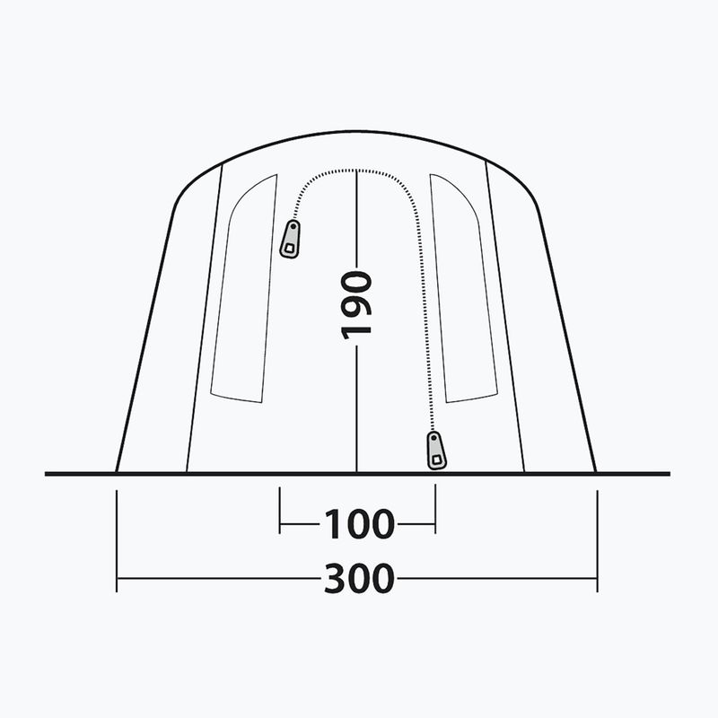 4-Personen-Campingzelt Outwell Sacramento 4 Air blue 8
