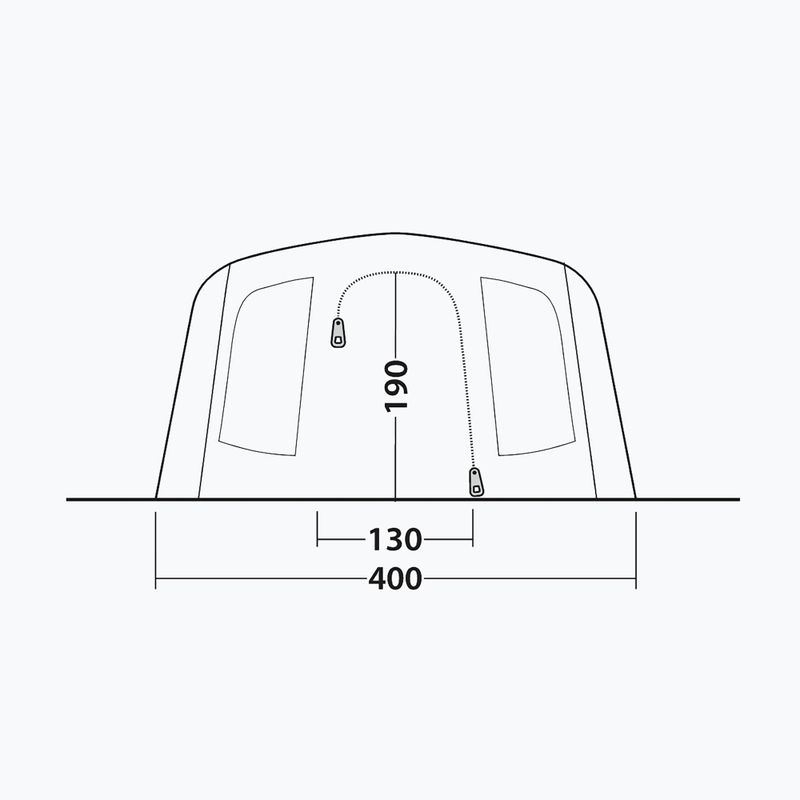 6‑Personen-Campingzelt Outwell Sacramento 6 Air blue 8