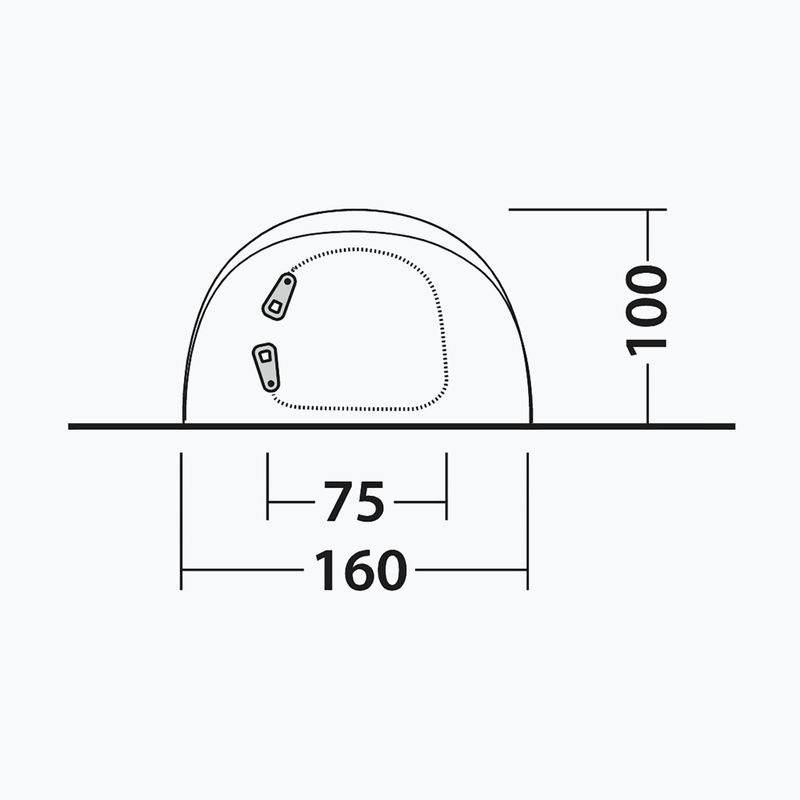 2‑Personen Campingzelt Outwell Nexion 2 Ocean blue/green 10