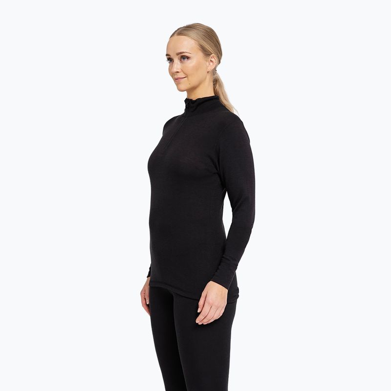 Damen-Funktionssweatshirt Dovre Wool Zip black 3