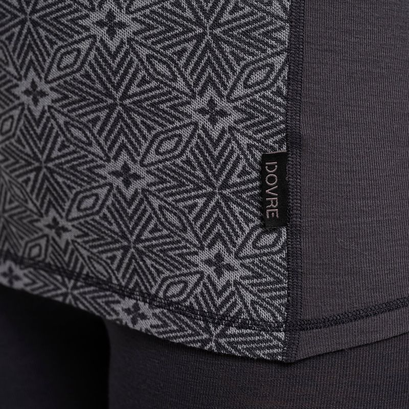 Damen-Funktionssweatshirt Dovre Wool Organic Half Zip grey 4