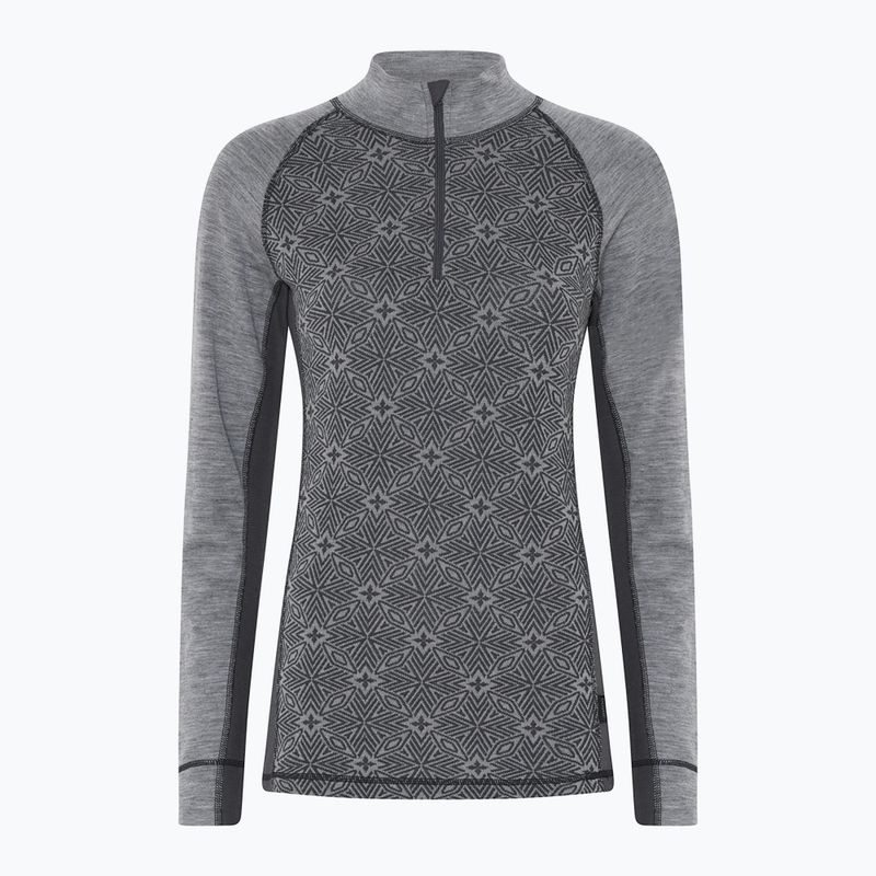Damen-Funktionssweatshirt Dovre Wool Organic Half Zip grey 5
