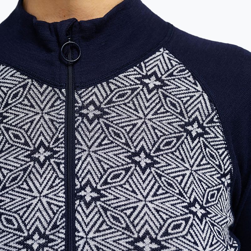 Damen-Funktionssweatshirt Dovre Wool Organic Half Zip navy 4