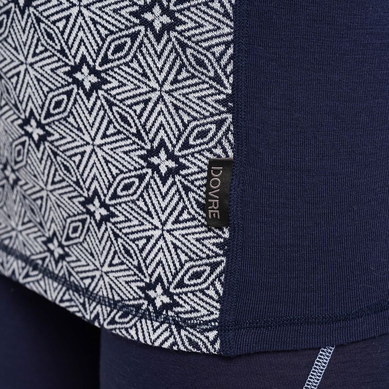 Damen-Funktionssweatshirt Dovre Wool Organic Half Zip navy 5