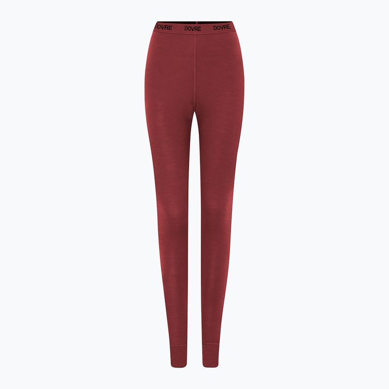 Damen Thermohose Dovre Wool Pants burgundy 2