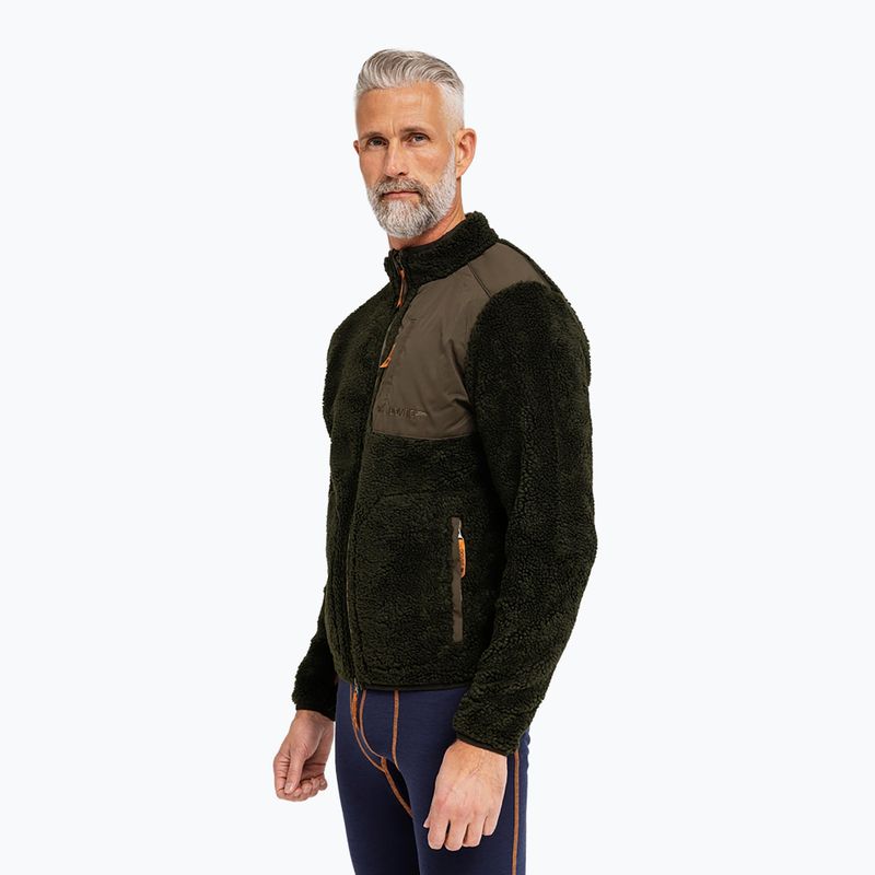 Fleecejacke für Herren Dovre Teddy Fleece green 2