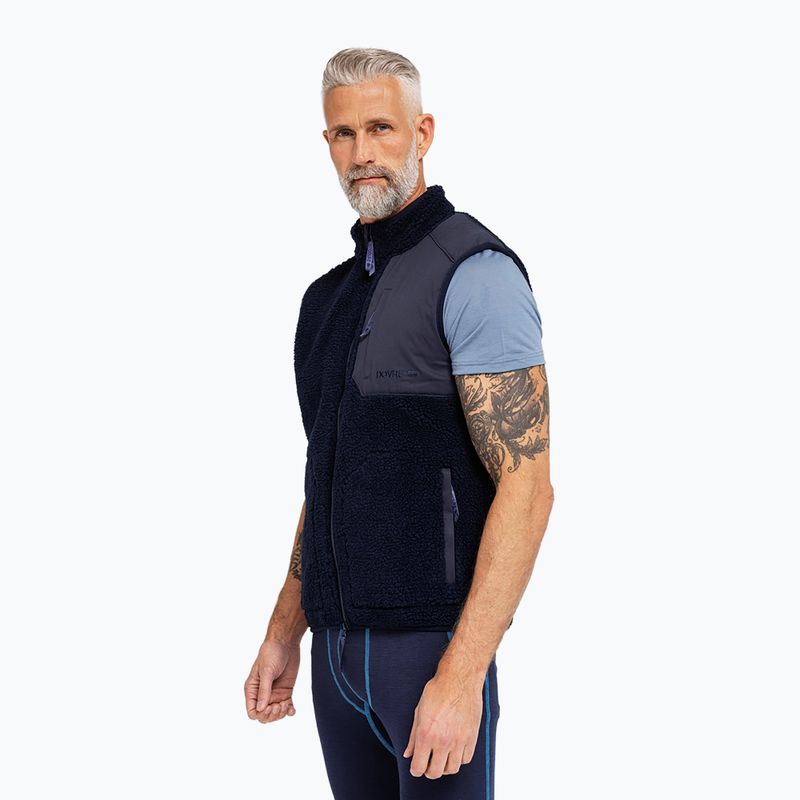 Herrenweste Dovre Teddy Fleece navy 2