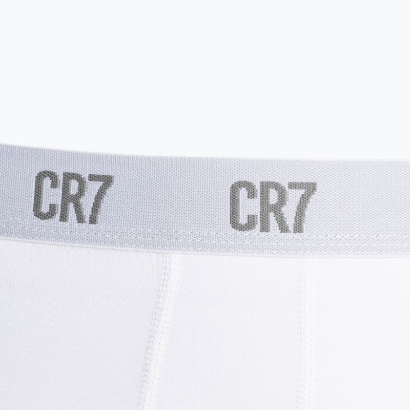 Men's CR7 Basic Trunk Boxershorts 3 Paar weiß/grau melange/schwarz 4