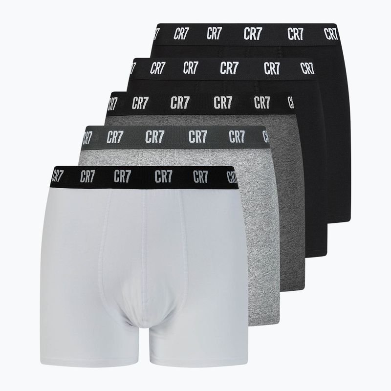 Boxershorts Herren CR7 Basic Trunk 5 par black/dark grey/grey/white
