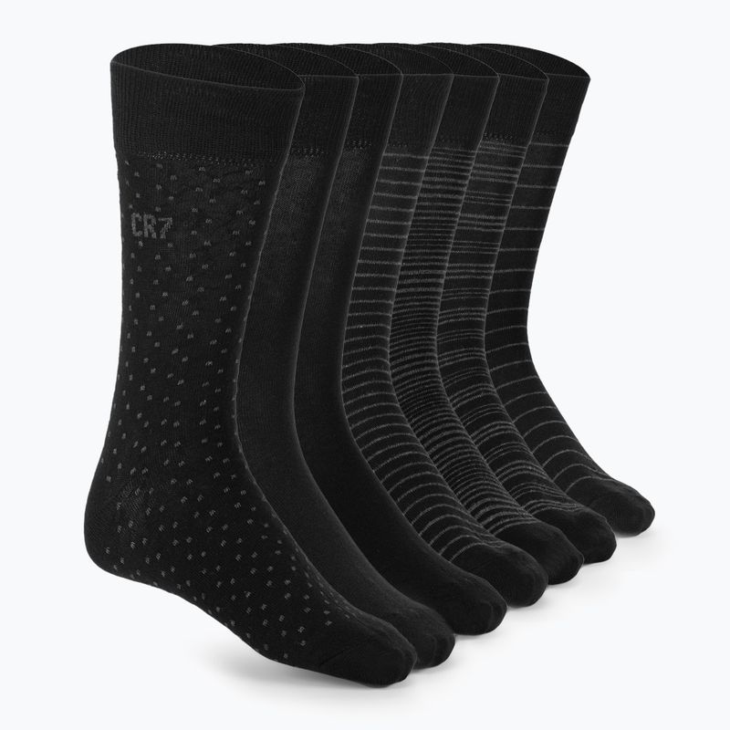 Herren CR7 Socken 7 Paar schwarz