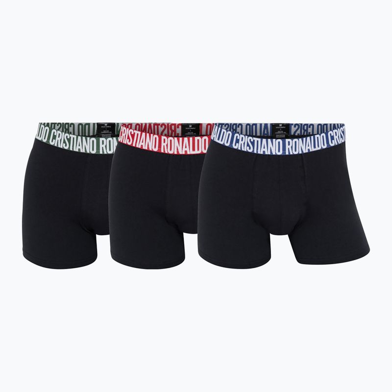 Herrenboxershorts CR7 Basic Trunk 3 pack black