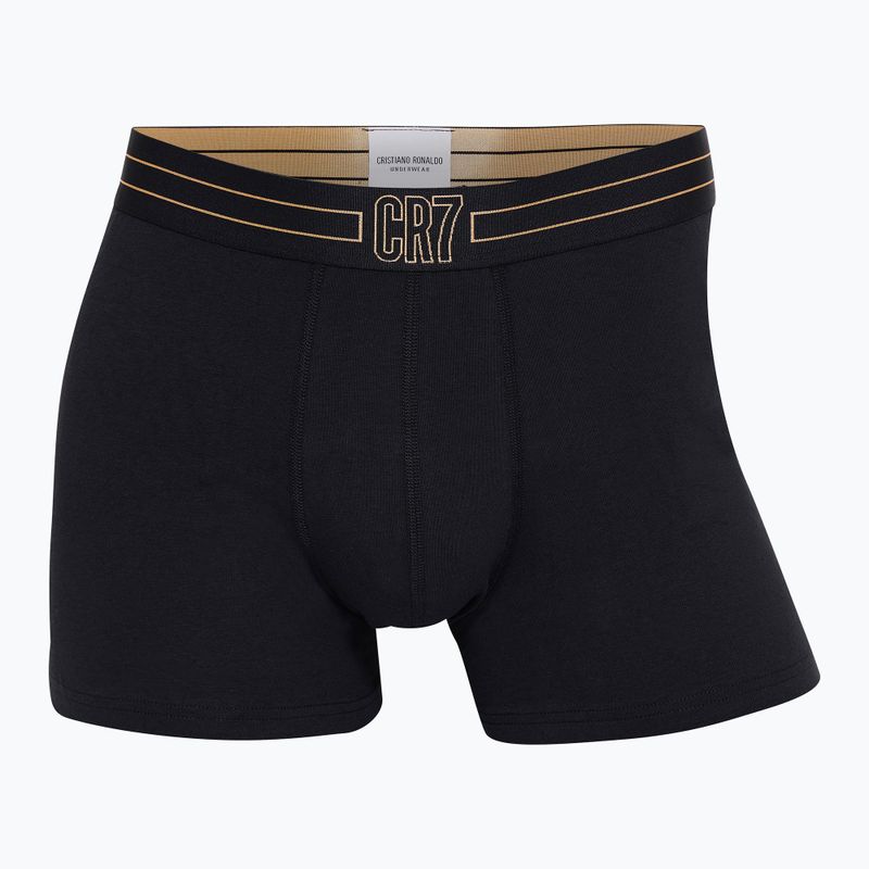 Herren CR7 Basic Trunk Boxershorts 5 Paar schwarz/gold 6