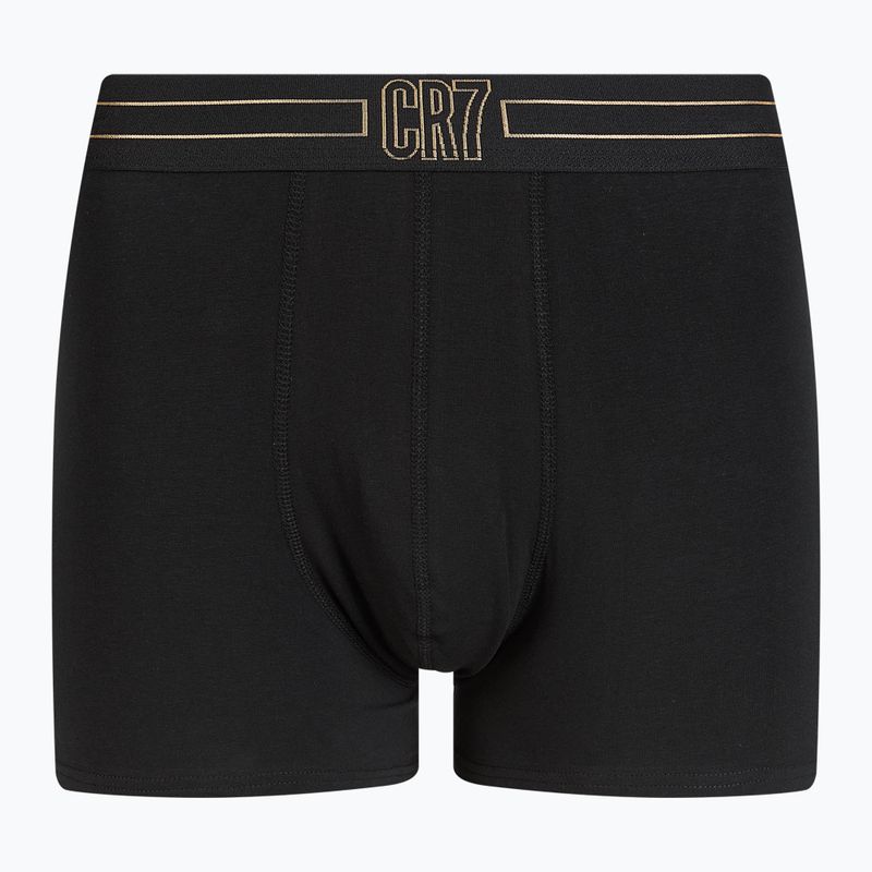 Herren CR7 Basic Trunk Boxershorts 5 Paar schwarz/gold 2