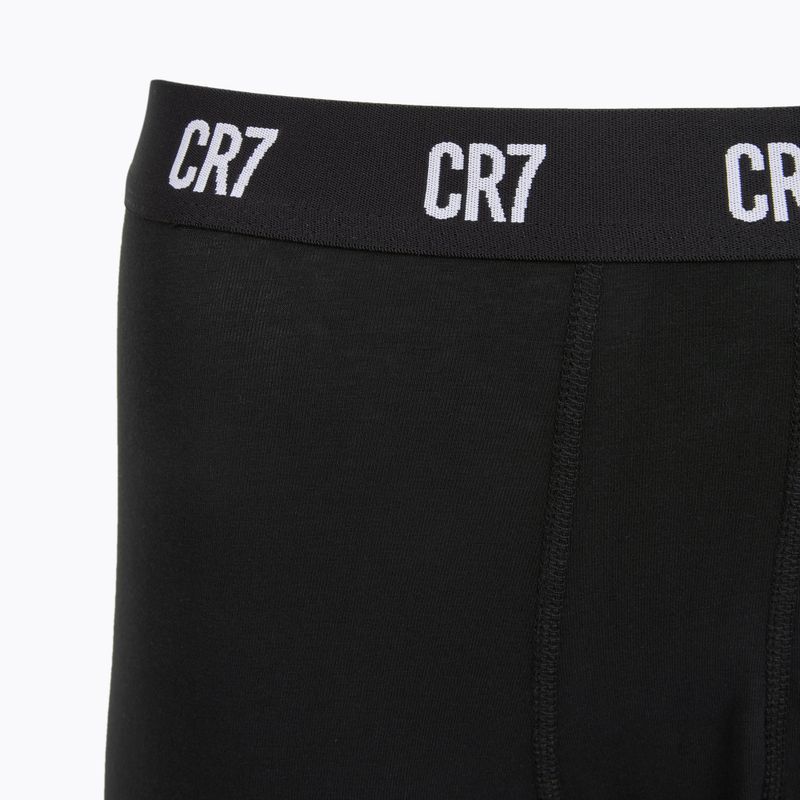 Men's CR7 Basic Trunk Boxershorts 5 Paar schwarz/weiß 3