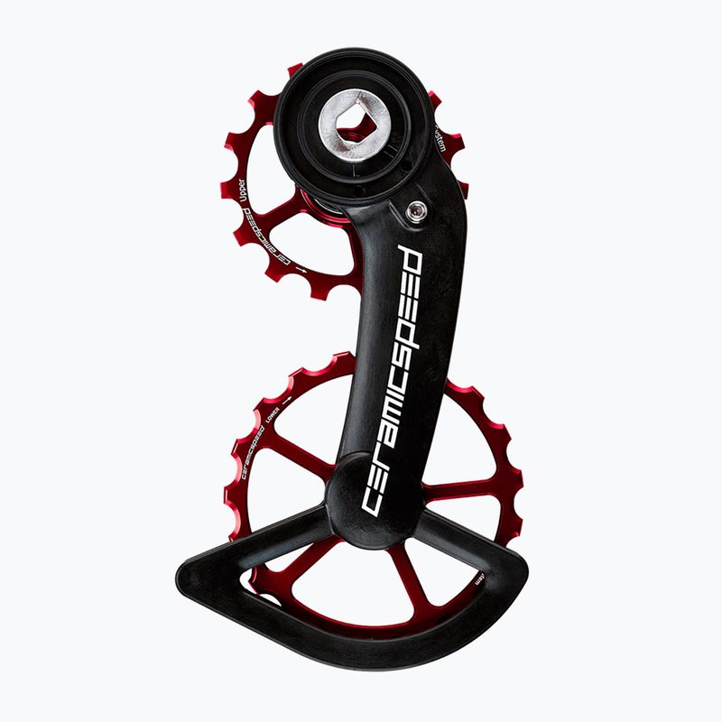 CeramicSpeed OSPW SRAM Red/Force AXS Schaltwerkschlitten schwarz/rot 107379