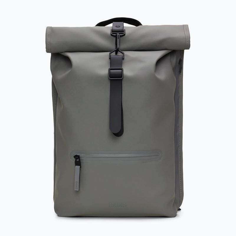 Rains Rucksack Rolltop W3 13 l Stadtrucksack grau