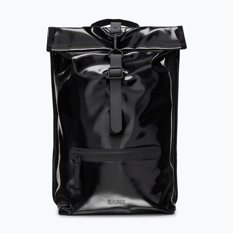 Rains Rucksack Rolltop W3 13 l Nacht Stadt Rucksack