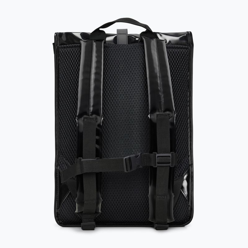 Rains Rucksack Rolltop W3 13 l Nacht Stadt Rucksack 2