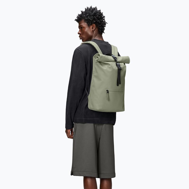 Rains Rucksack Rolltop 17 l drift city backpack 3