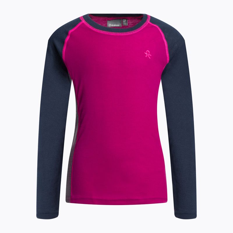 Damen Thermounterwäsche Color Kids Ski Underwear Colorblock rosa-schwarz 74777.5885 2