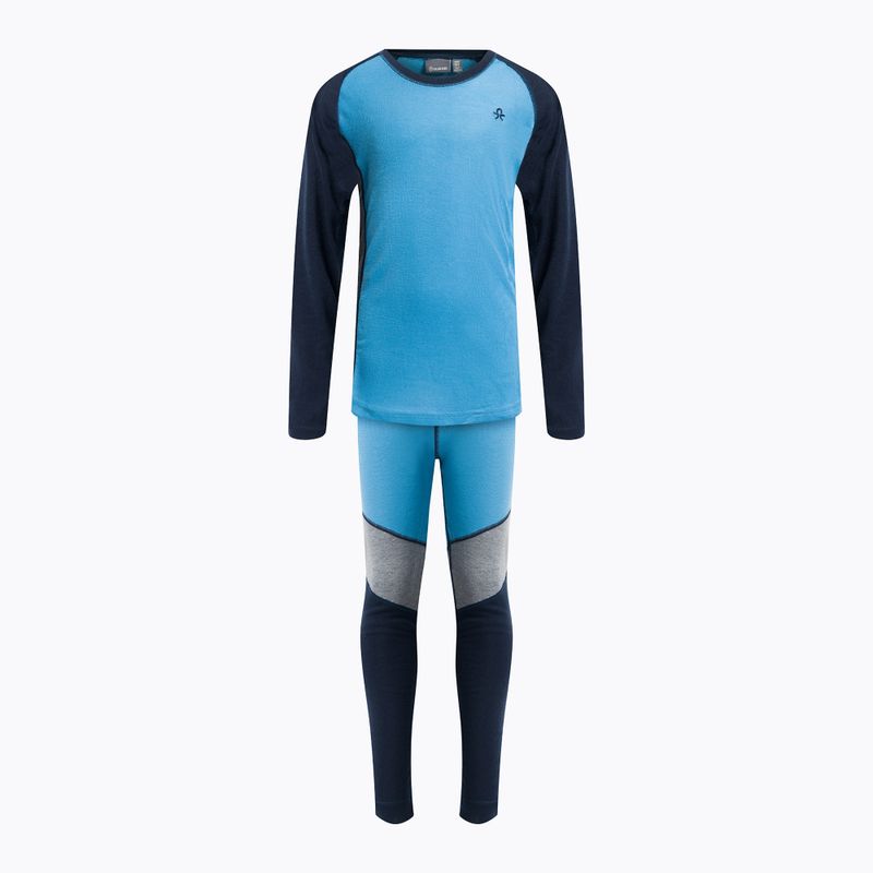 Damen Thermounterwäsche Color Kids Ski Underwear Colorblock blau 74777.728